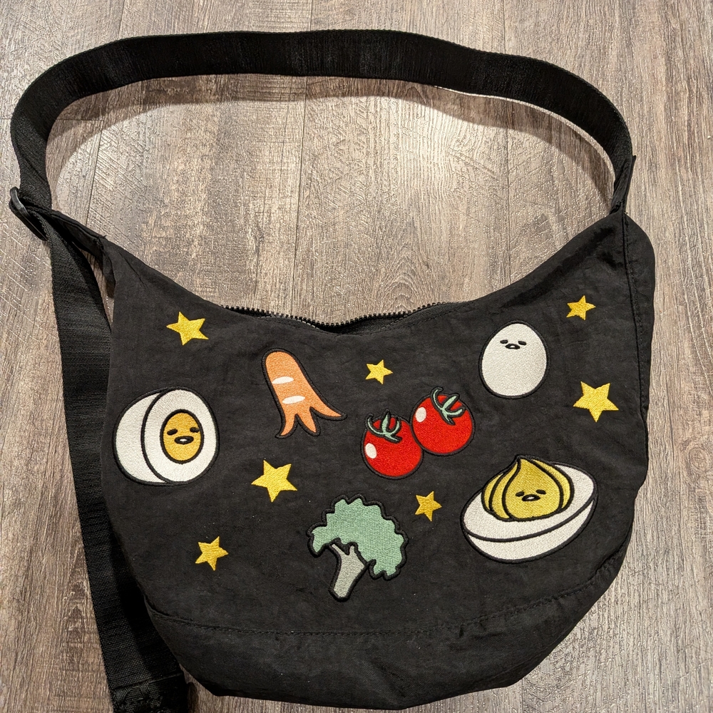BAGGU x Gudetama Medium Nylon Crescent Bag